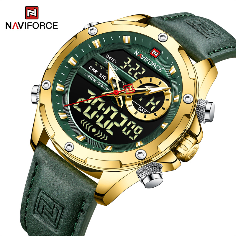Field Watch Military - Naviforce Mens bilek saatler 2022 üst