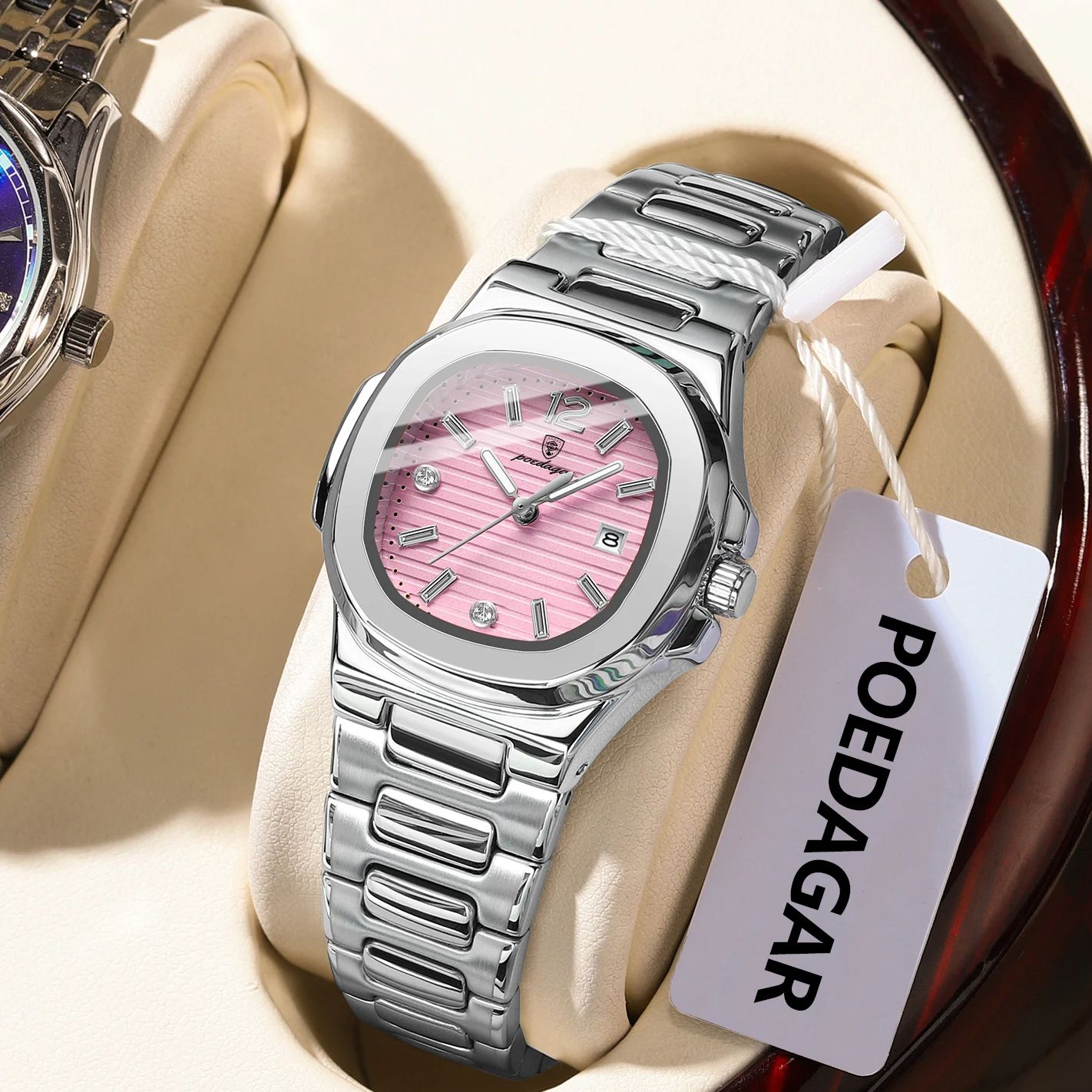 Luxury Watch Female - POEDAGAR Kare Moda Kadın Kol Saati