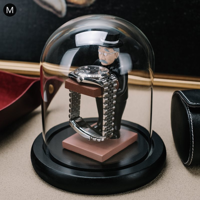 Luxury Watch Storage - Masa Vintage saat tutucu organizatör durumda