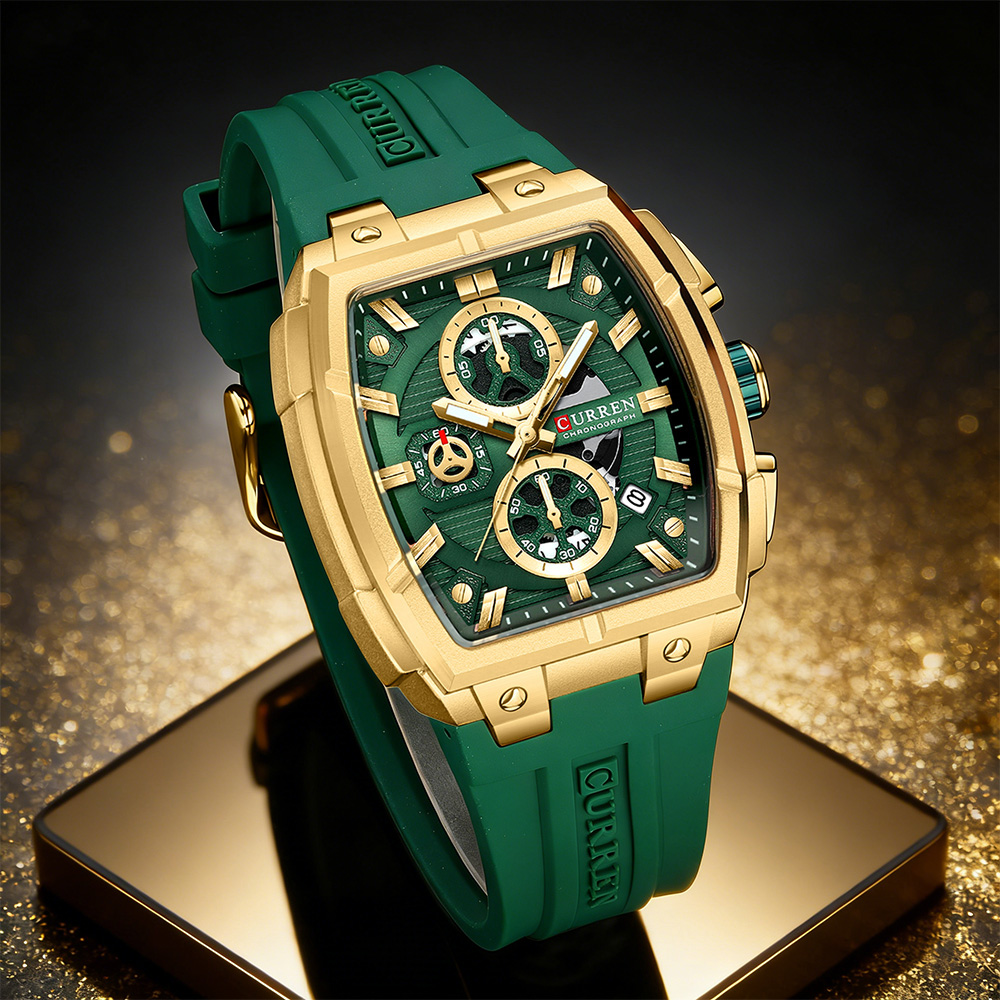 Luxury Watch Life - CURREN Lüks Vintage Erkek Spor Kronograf