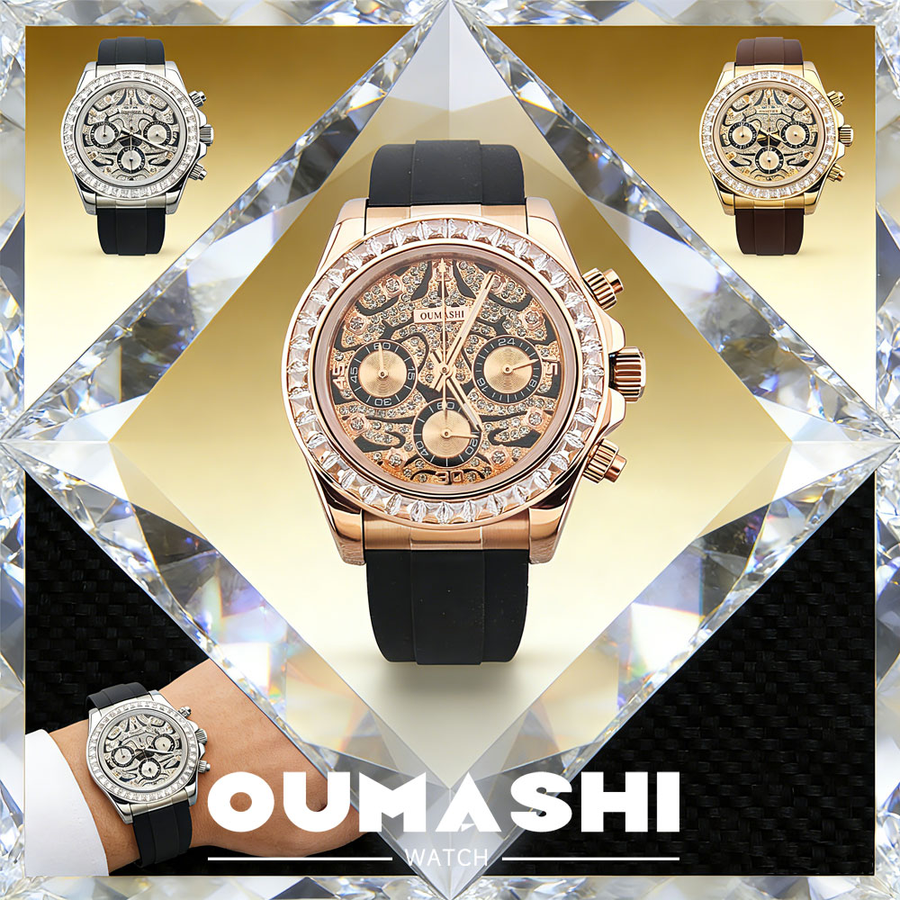 Luxury Watch Dial - 39mm erkek saati VK63 hareketi kuvars
