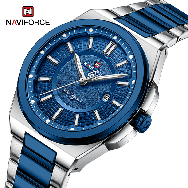 Field Watch Military - NAVIFORCE Erkekler Kuvars İzle İş Moda