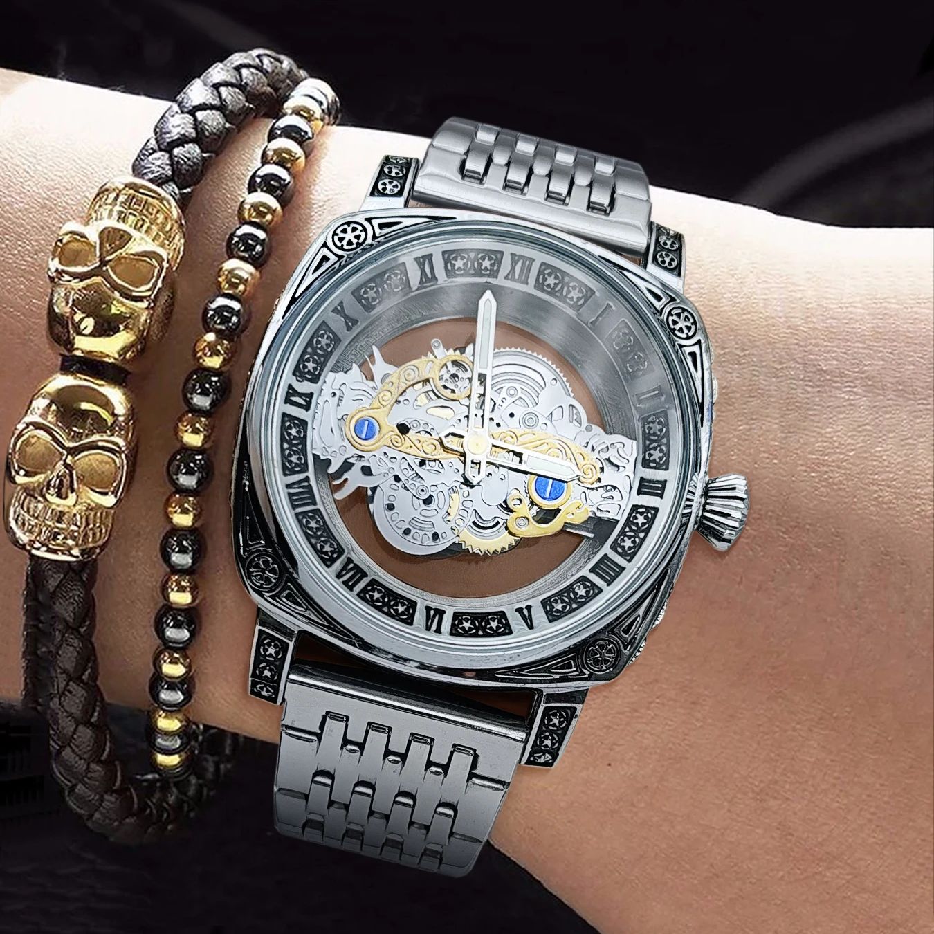 Luxury Watch Value - Erkek Saati, Kare Üst Düzey İş