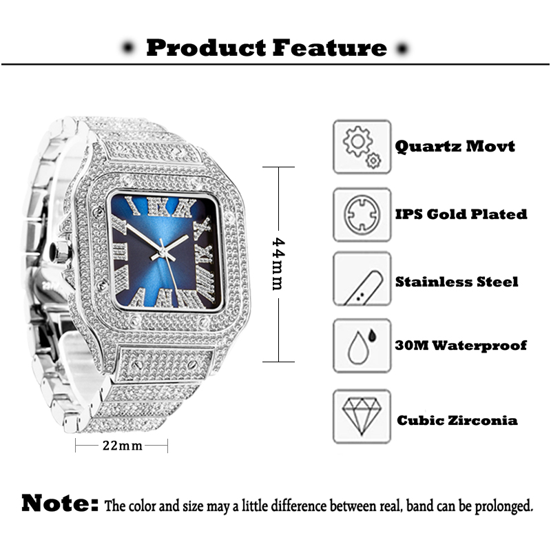 MISSFOX erkek saatler Hip Hop  - Luxury Watch And Jewelry Brand incelemesi ve fiyatı