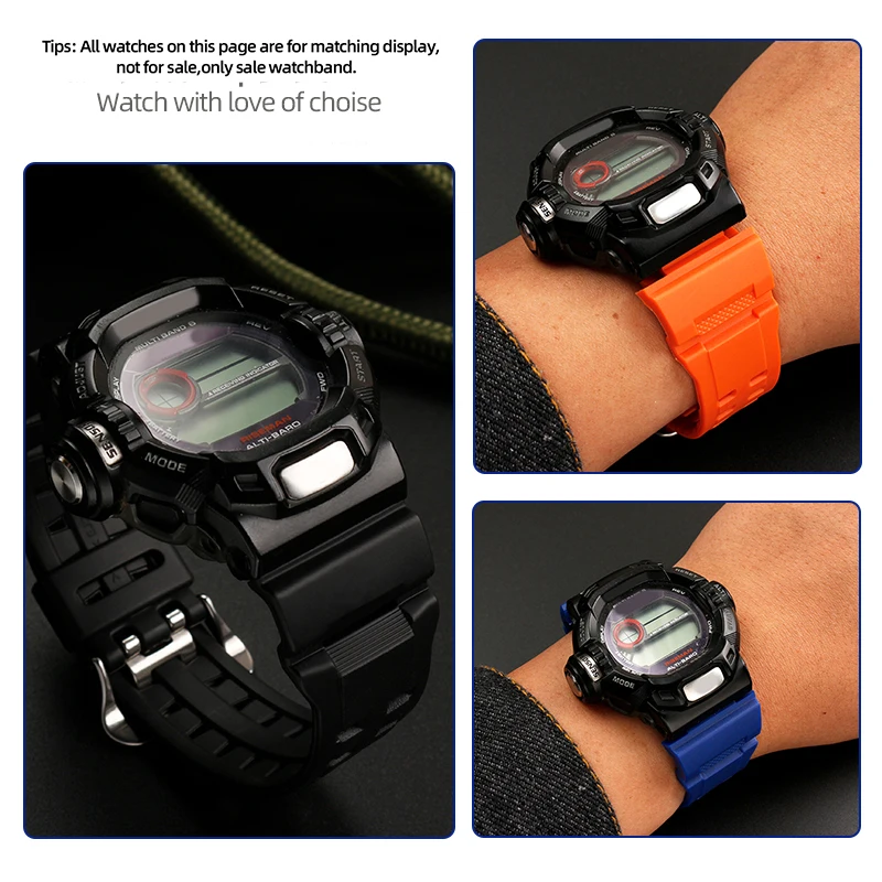 Silikon kauçuk saat kayışı Cas - Luxury Watch G Shock incelemesi ve fiyatı