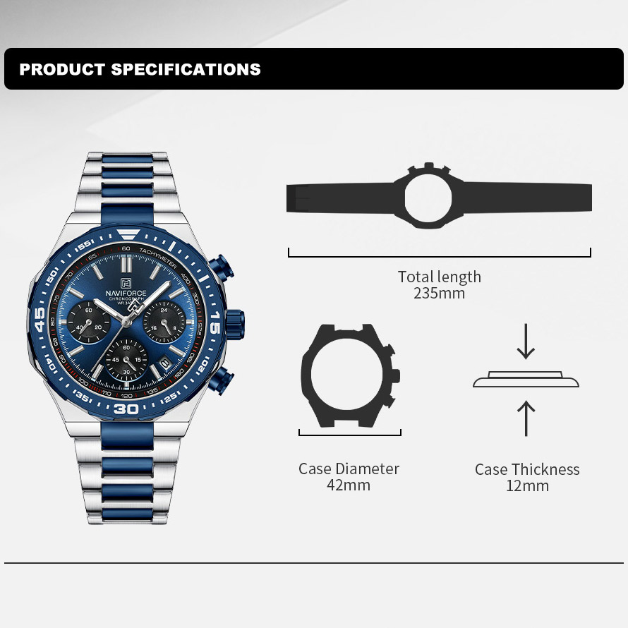NAVIFORCE Moda Izle Erkekler I - Field Watch Military incelemesi ve fiyatı