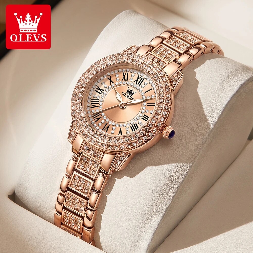 OLEVS 9943 lüks tüm elmas orij - Luxury Watch Female incelemesi ve fiyatı