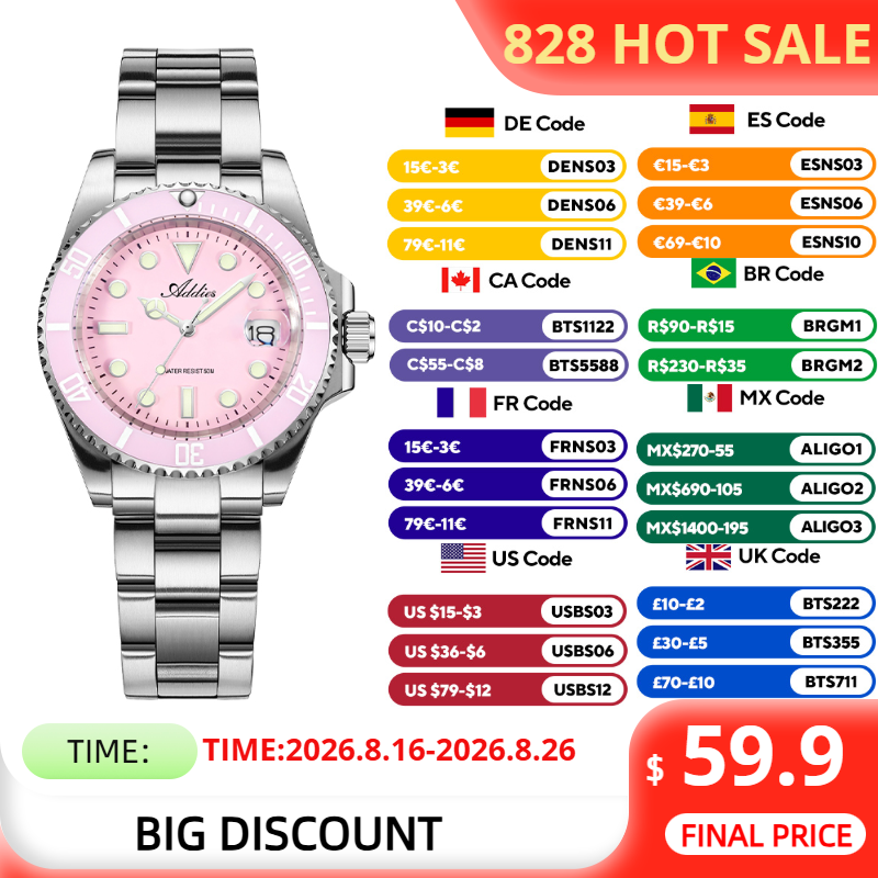 ADDIES 36mm 50m Su Geçirmez ka - Luxury Watch All Brands incelemesi ve fiyatı