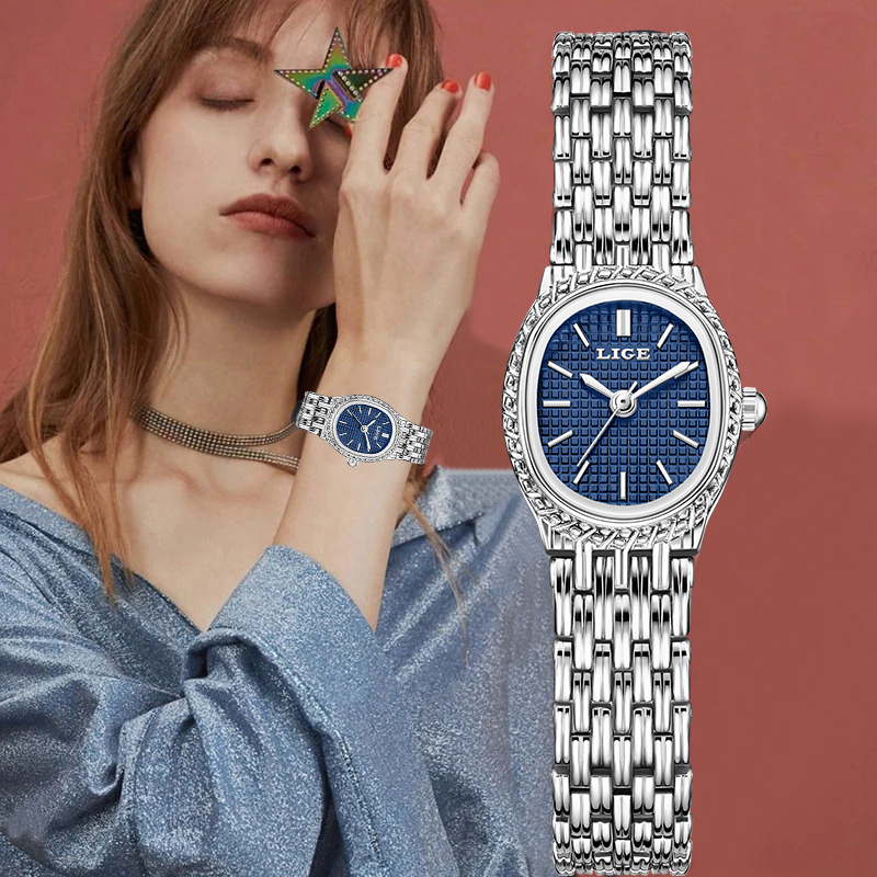 LIGE Moda Lüks Kuvars Kadın Iz - Luxury Watch Dial incelemesi ve fiyatı