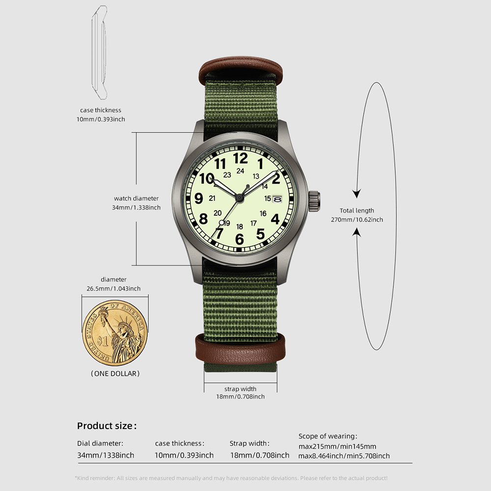 2026 TPW Kadın Saha Saati 34mm - Field Watch Military incelemesi ve fiyatı