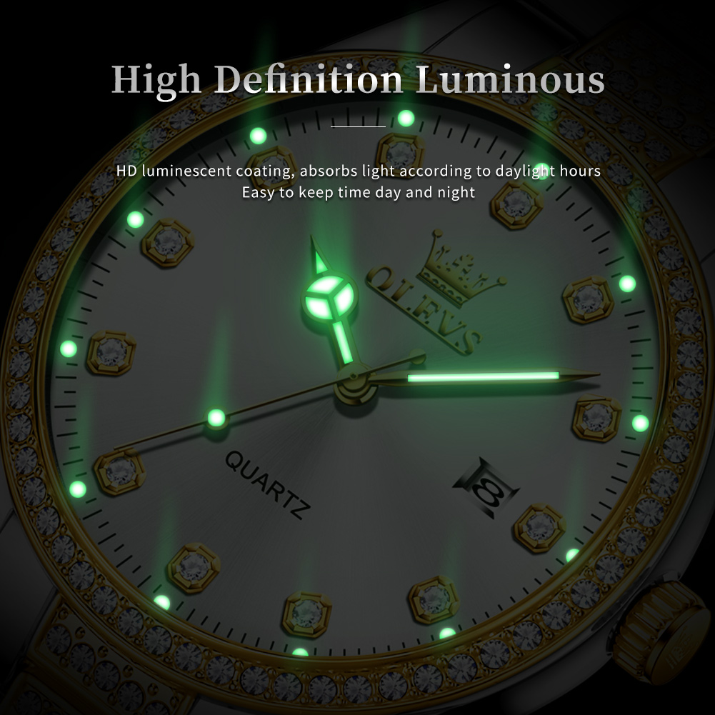 OLEVS 9905 tüm elmas lüks mark - Luxury Watch All Brands incelemesi ve fiyatı