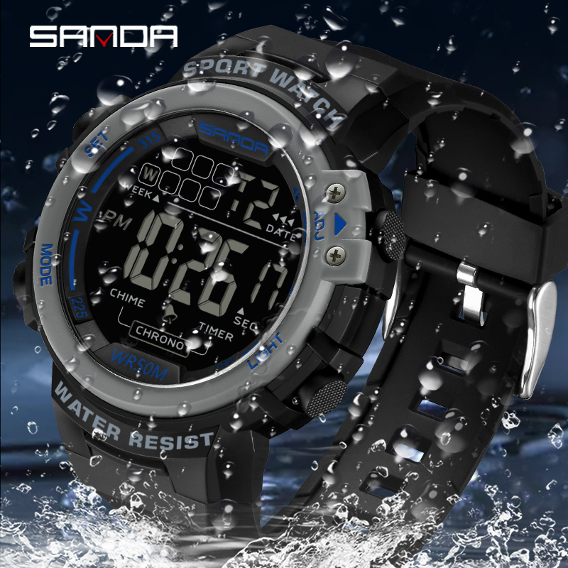 SANDA Lüks Moda G Tarzı erkek  - Luxury Watch G Shock incelemesi ve fiyatı