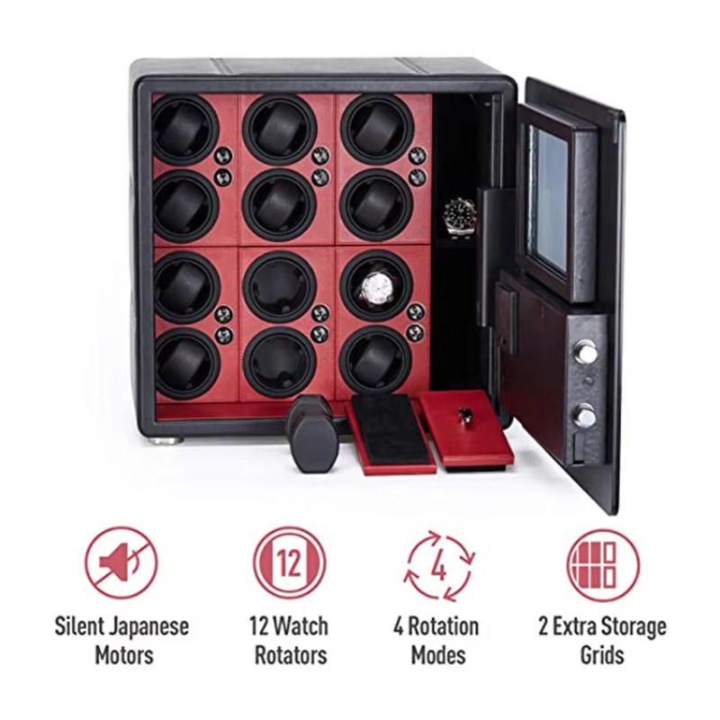 Lüks 12 Otomatik Rotorlu ve Mü - Luxury Watch Storage incelemesi ve fiyatı