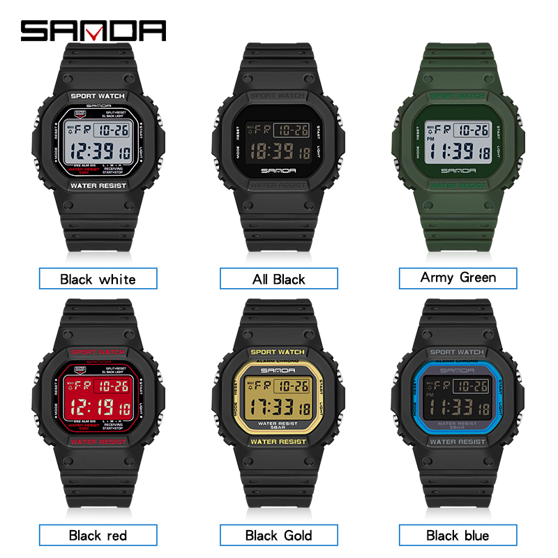 SANDA G Tarzı dijital saat Erk - Luxury Watch G Shock incelemesi ve fiyatı