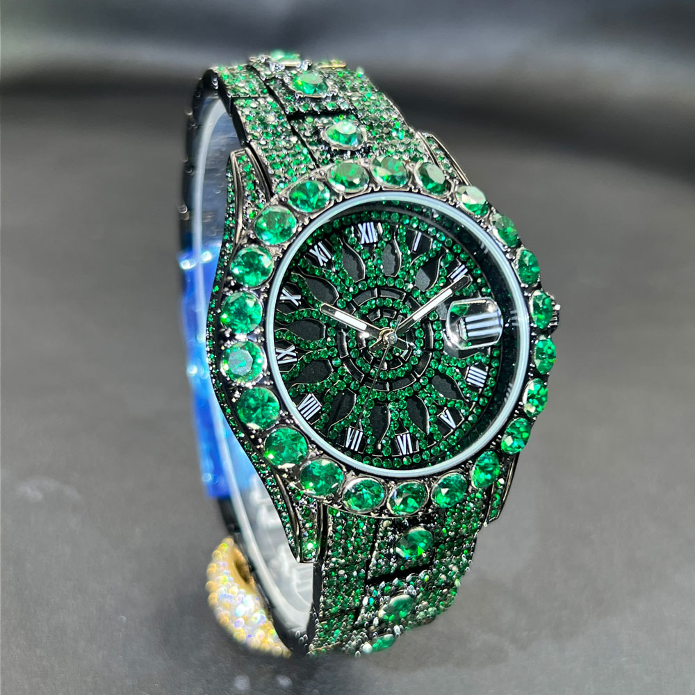 Yeşil Elmas Erkek Saati MISSFO - Luxury Watch And Jewelry Brand incelemesi ve fiyatı