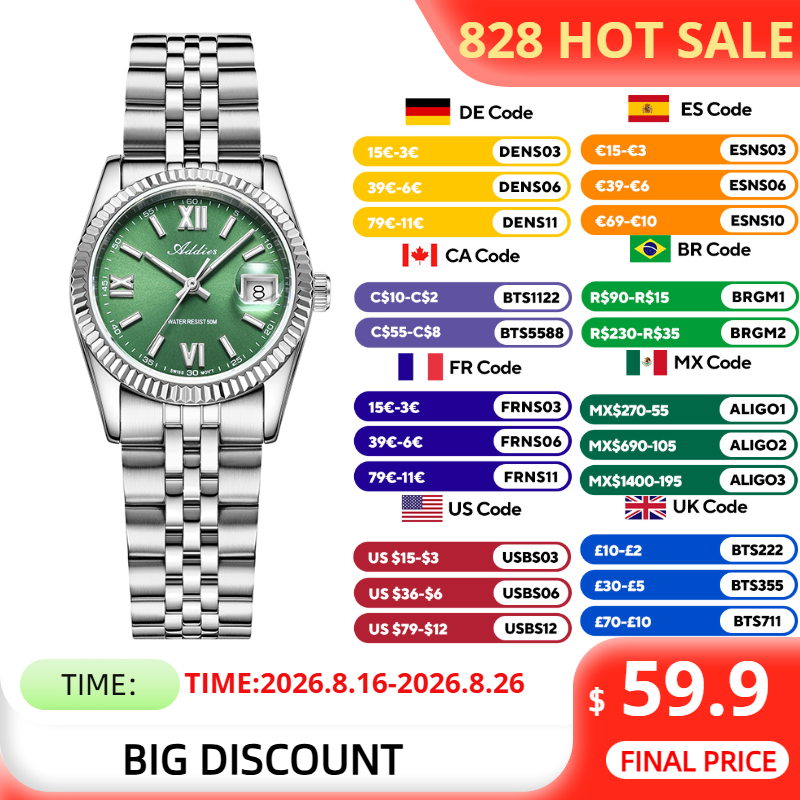 ADDIES Aydınlık kadın saati Üs - Luxury Watch All Brands incelemesi ve fiyatı